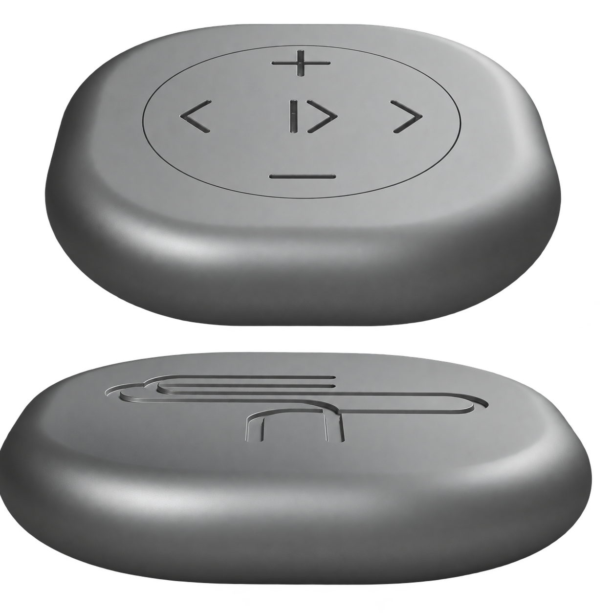 Taiko Audio remote control concept rendered in grey